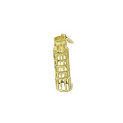 Pingente Torre de Pisa em Ouro 18 Kilates - 25109